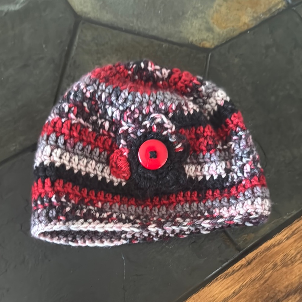 Handmade Multicolor Crochet Kids Beanie